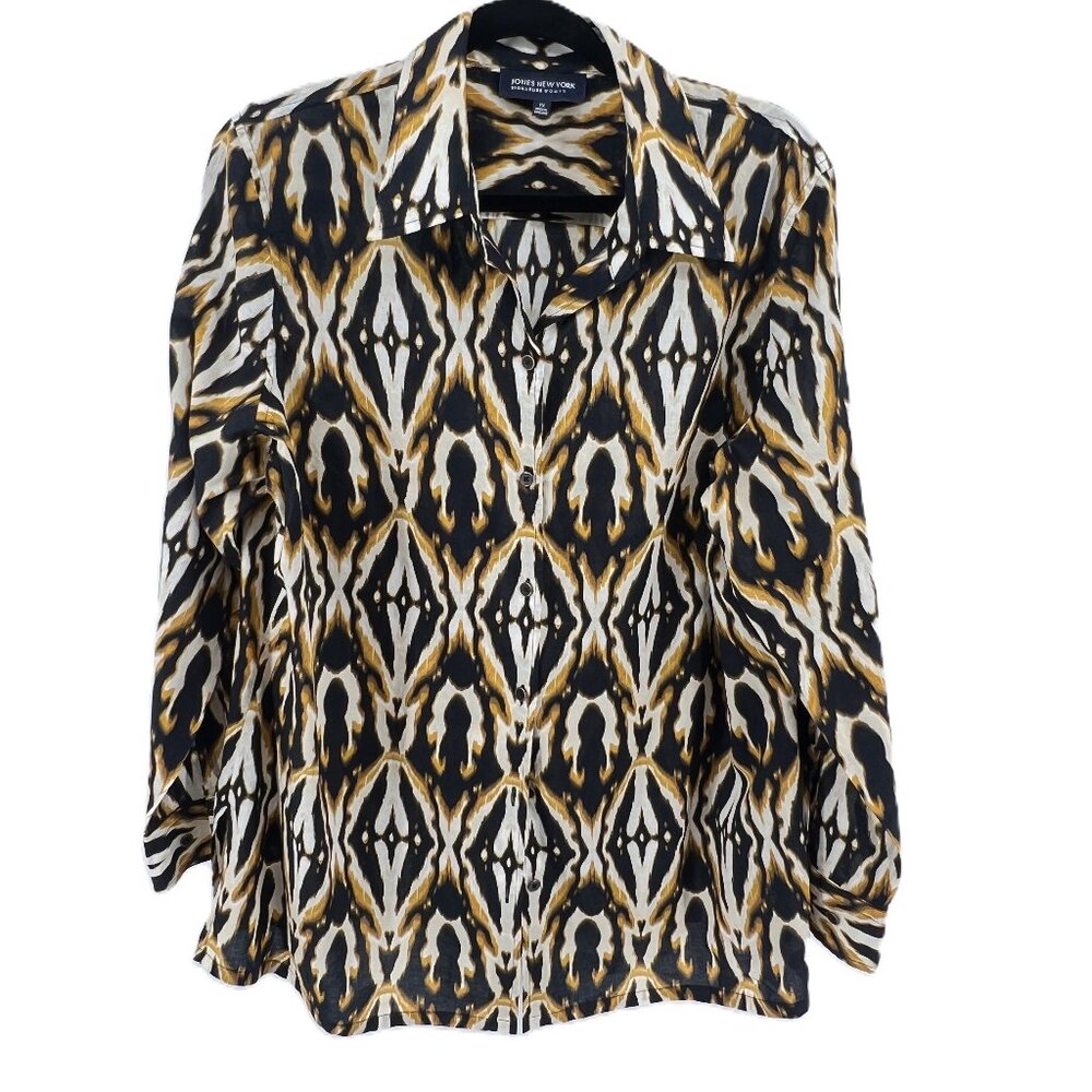 Jones New York Signature Women's Shirt – Size 1X – 100% Cotton